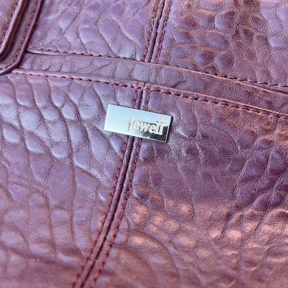 Jewell by thirty one  pebble Leather Satchel burgundy - Picture 2 of 11